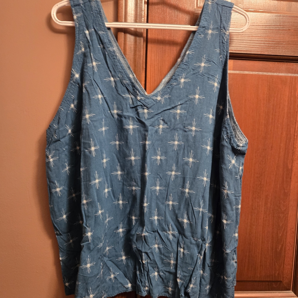 Torrid Blue Starburst Tank Top